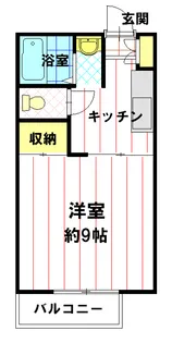 レーベンたけだ【201号室】の間取り
