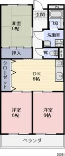 May三本柳【101号室】の間取り