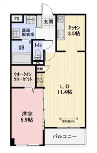 サン・フローラ南俣【2階】の間取り