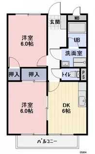 エバーグリーンちの【1階】の間取り