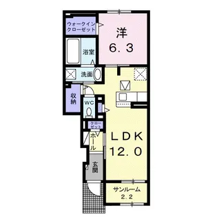 プレミール【1階】の間取り