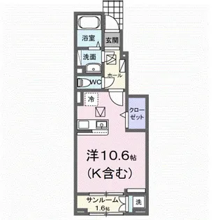 ルーセンス【1階】の間取り