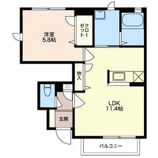ポラリス【C101号室】の間取り