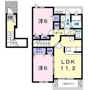 メゾン・アルモニーB【2階】の間取り