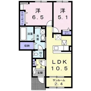 ベルデ・S【1階】の間取り