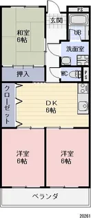 グリーン・ビレッジ【1階】の間取り