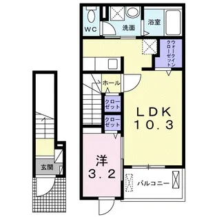 The Loft−N【2階】の間取り