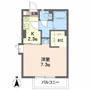 パークサイド高田 B棟【205号室】の間取り