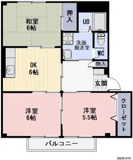 コーポタキザワ1【2階】の間取り