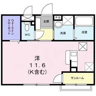 グレイスヴィラ川中島 B【1階】の間取り