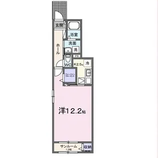 メゾンラテ稲葉【1階】の間取り