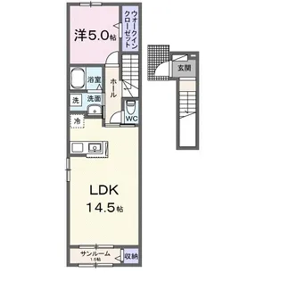 メゾンラテ稲葉【2階】の間取り