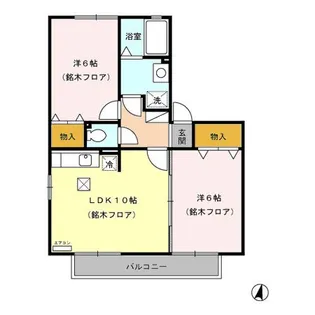 アドバンス21 A棟【203号室】の間取り