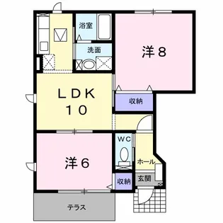 セピアコート若穂【1階】の間取り