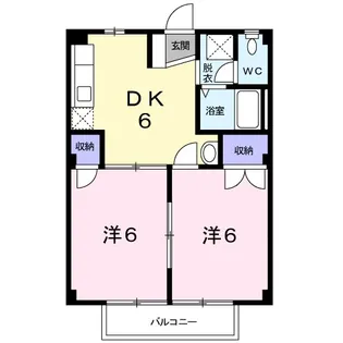 ランデックスK【1階】の間取り