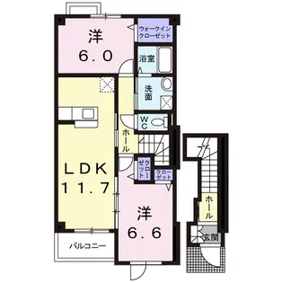 サラミタージュ【2階】の間取り