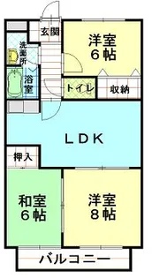 カメリアガーデン【1階】の間取り