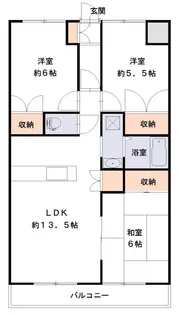 八紘レジデンス【3階】の間取り