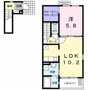 グランカーサ【2階】の間取り