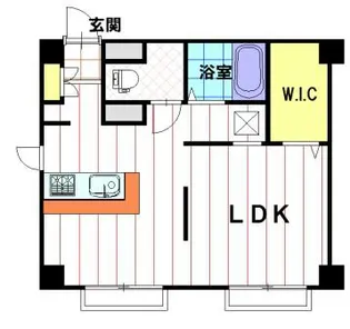 ルミエールMK【2A号室】の間取り