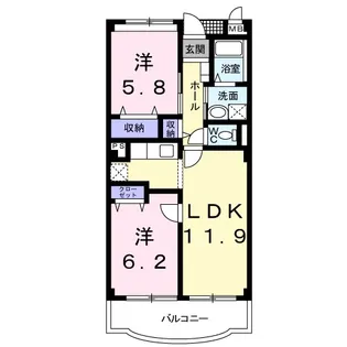 モア・エテルノ【2階】の間取り