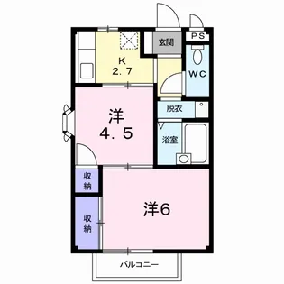 サンハイツ稲葉【2階】の間取り