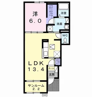 メルティー・アイIII【1階】の間取り