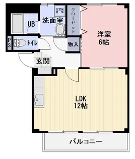 エバーグリーンハイムB【1階】の間取り