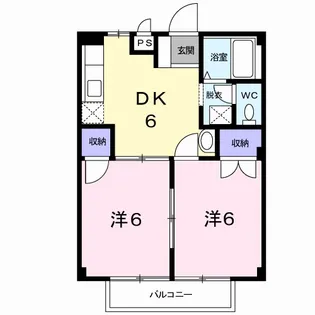 アネックス一由【1階】の間取り