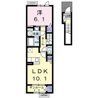 リンデンハイム II【2階】の間取り