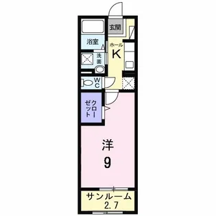 シャルマン櫻街 リリパット【3階】の間取り