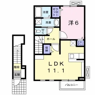 バードランド C【2階】の間取り