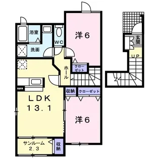 バードランド A【2階】の間取り