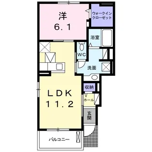 ベルヴェデーレ A【1階】の間取り