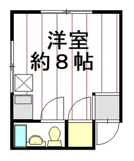 ベルコーポ西後町【2階】の間取り