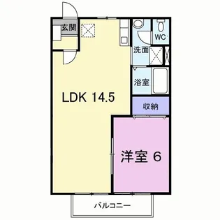 パティオ五月【2階】の間取り