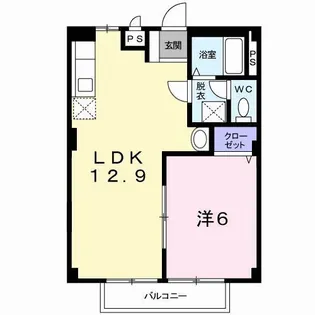 サン・フラッツ【1階】の間取り