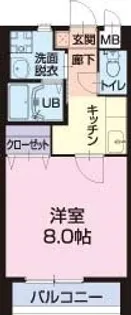 ラフィネ・ドゥー【2階】の間取り