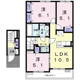 ベルデ・S【2階】の間取り