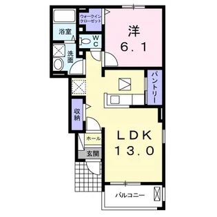 ジェルメ III【1階】の間取り