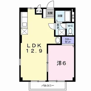 サン・フラッツ【1階】の間取り