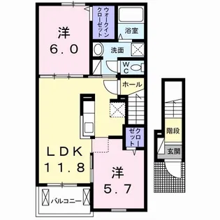 フリーデ【2階】の間取り