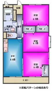 静岡県三島市中【マンション】の間取り