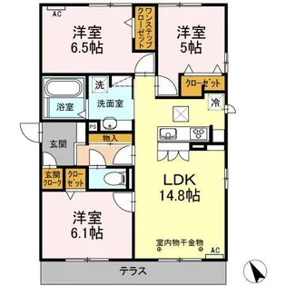静岡県駿東郡長泉町本宿【アパート】の間取り
