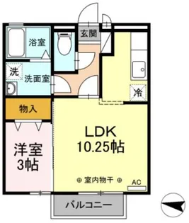 静岡県三島市中島【アパート】の間取り