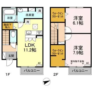 静岡県駿東郡長泉町下土狩【アパート】の間取り