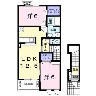静岡県三島市谷田【アパート】の間取り