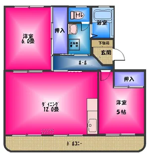 静岡県三島市徳倉2丁目【マンション】の間取り