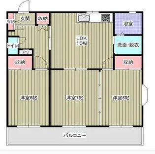 静岡県三島市若松町【マンション】の間取り