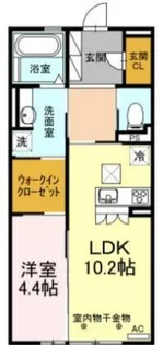 静岡県田方郡函南町間宮【アパート】の間取り